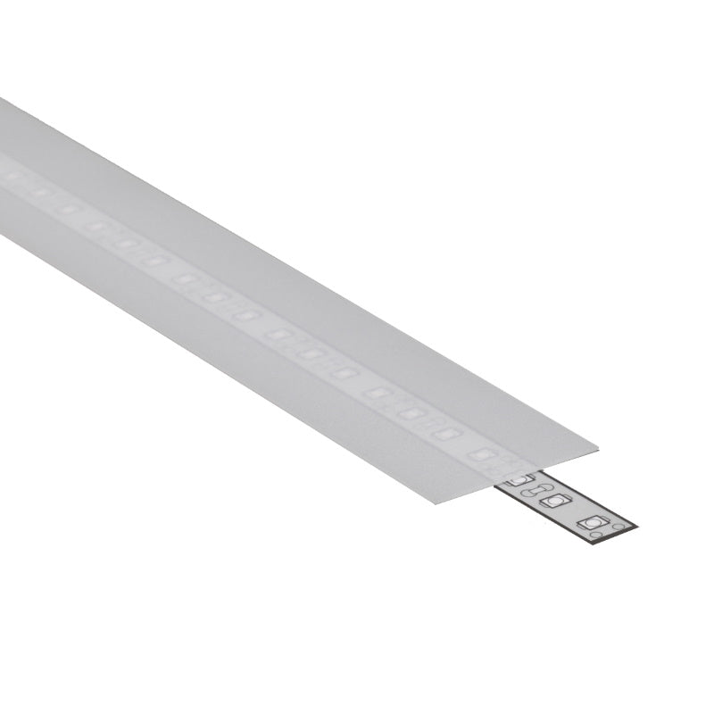 2m Schiebe Abdeckung A9 für unsere ALU Profile "VARIO" in opal / matt