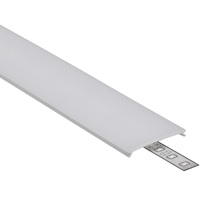 2m Klick Abdeckung C9 für unsere ALU Profile "VARIO" in milchig/diffus