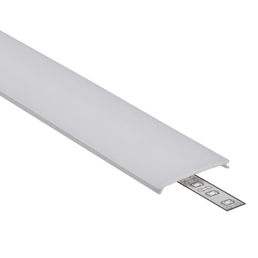 1m Klick Abdeckung C9 für unsere ALU Profile "VARIO" in milchig / diffus