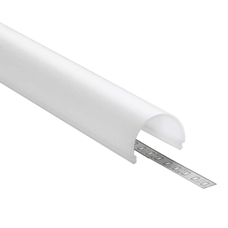 ALU Profil / Leiste VARIO30-01 für LED Streifen + Abdeckung AUFBAU silber