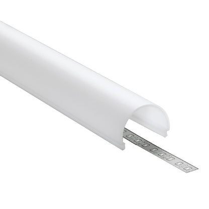 ALU Profil / Leiste VARIO30-01 für LED Streifen + Abdeckung AUFBAU silber
