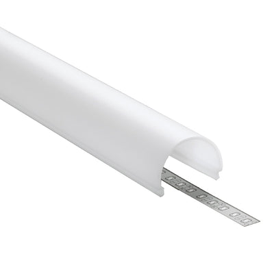 2m Klick Abdeckung D9 halb rund für unsere ALU Profile "VARIO" milchig