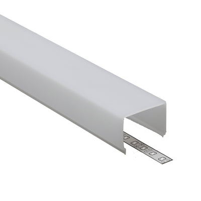 2m Klick Abdeckung E9 eckig für unsere ALU Profile "VARIO" in milchig