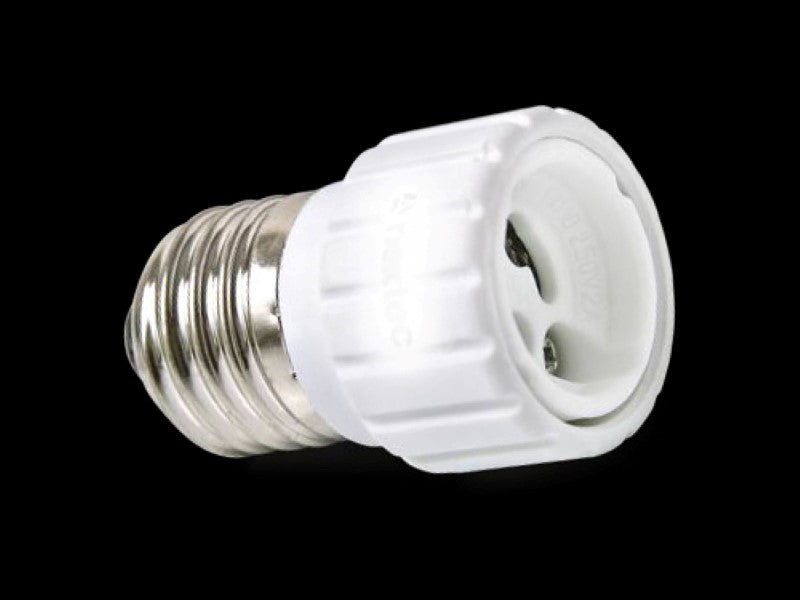 Adapter für E27 auf GU10 für LED Leuchtmittel und Leuchten (Bajonett,Gewinde)