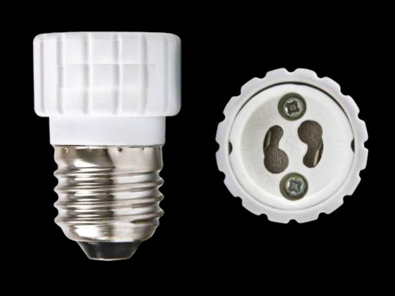 Adapter für E27 auf GU10 für LED Leuchtmittel und Leuchten (Bajonett,Gewinde)