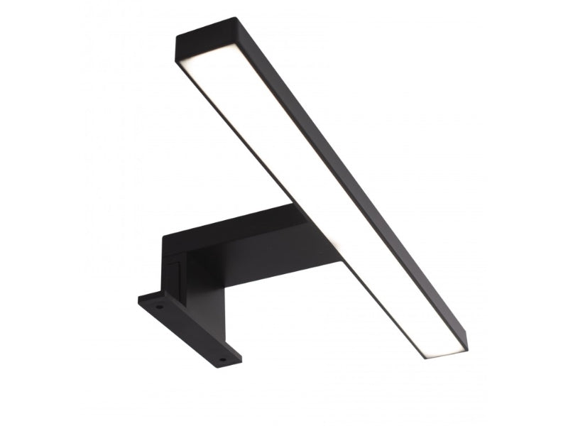 LED Spiegelleuchte | Möbelleuchte AMBER – 4,5W 550lm 230V Schwarz