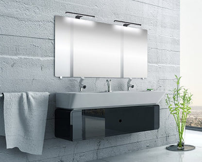 LED Spiegelleuchte | Möbelleuchte AMBER – 4,5W 550lm 230V Schwarz