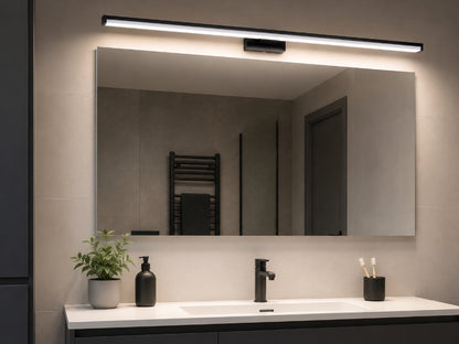 LED Spiegelleuchte | Möbelleuchte | Wandleuchte ASTEN Neutralweiß 4000K Schwarz