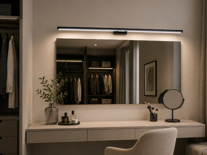 LED Spiegelleuchte | Möbelleuchte | Wandleuchte ASTEN Neutralweiß 4000K Schwarz