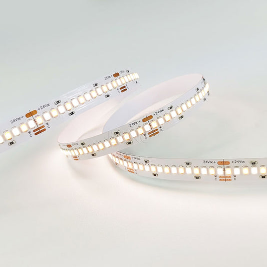 1m BiColor CCT Streifen 24V 24W 2500Lm 252xLEDs/m RA90 WW/NW/KW 2200K-6500K IP66