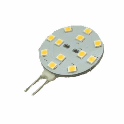 G4 LED Stiftsockel 12x2835SMDChip 12V 190Lm 2W(=20W) (Scheibe) warm weiß