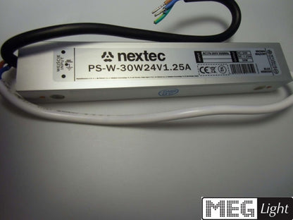 LED Trafo 30W / 24V Netzteil wasserfest 1,25A IP67 (Power Supply/Outdoor)