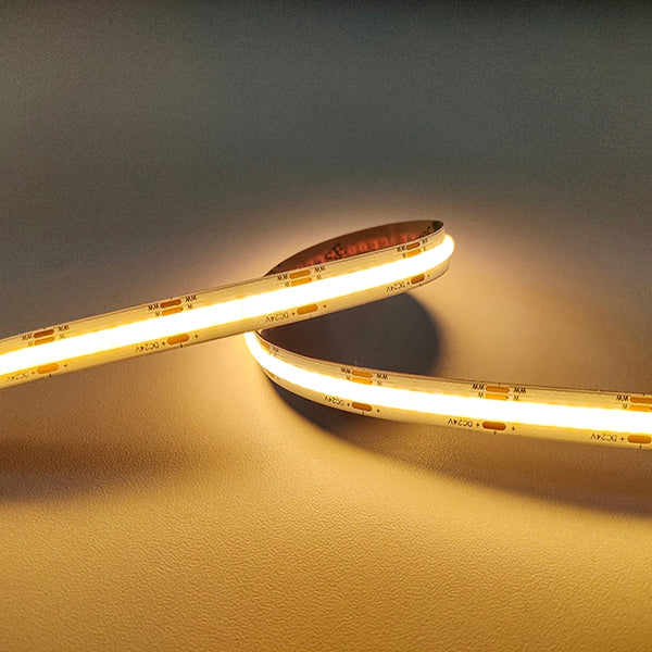 1m COB LED Streifen 24V 8,8W 700Lm 378x SMDs/m warm weiß (3000K) IP20 Stripe