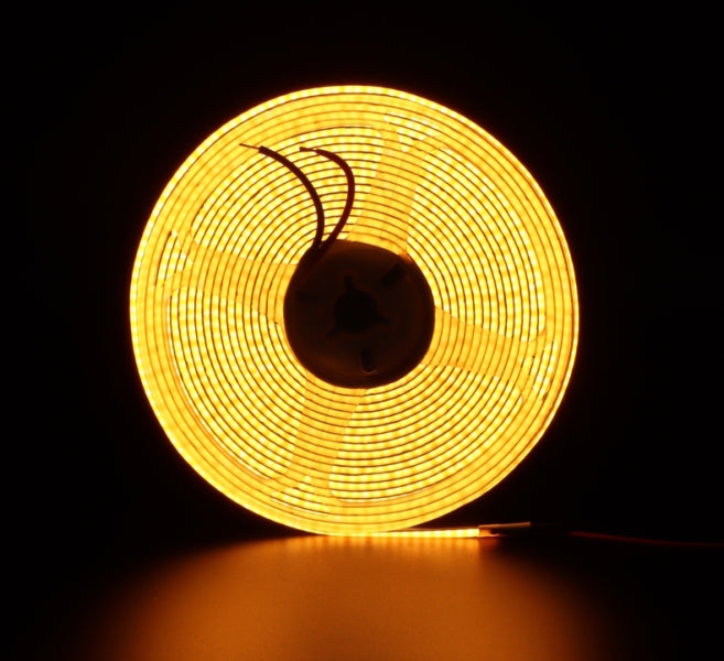 1m COB LED Streifen 24V 2000K Amber Bernstein 480 LED/m 11,2W/m 8mm IP20 dimmbar