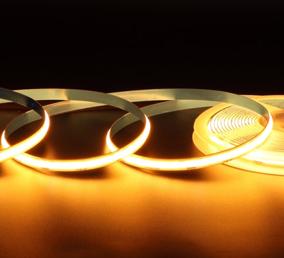 1m COB LED Streifen 24V 2000K Amber Bernstein 480 LED/m 11,2W/m 8mm IP20 dimmbar