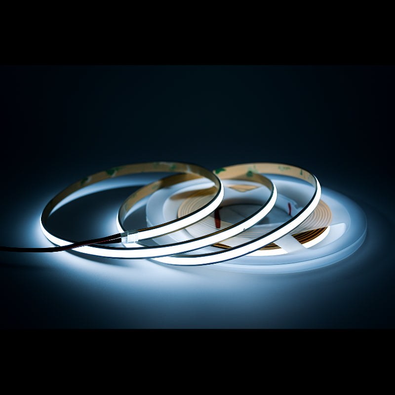 1m free-cutting COB Streifen 24V 13W 1100Lm 528xLEDs/m RA90 kalt weiß 6000K IP66