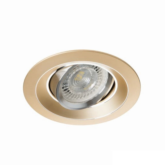 Einbaurahmen MR16/GU10 rund / schwenkbar 75mm DA Kanlux "COLIE DTO" gold
