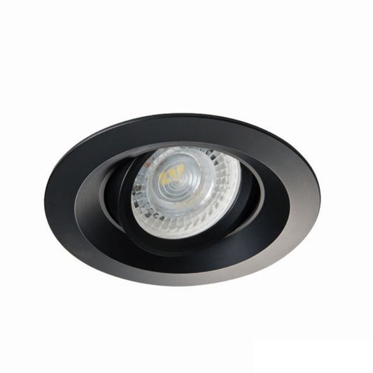 Einbaurahmen MR16/GU10 rund / schwenkbar 75mm DA Kanlux "COLIE DTO" schwarz