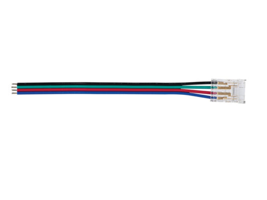 Steckverbinder Anschluss mit 10cm Kabel für 10mm LED/COB RGB-Streifen