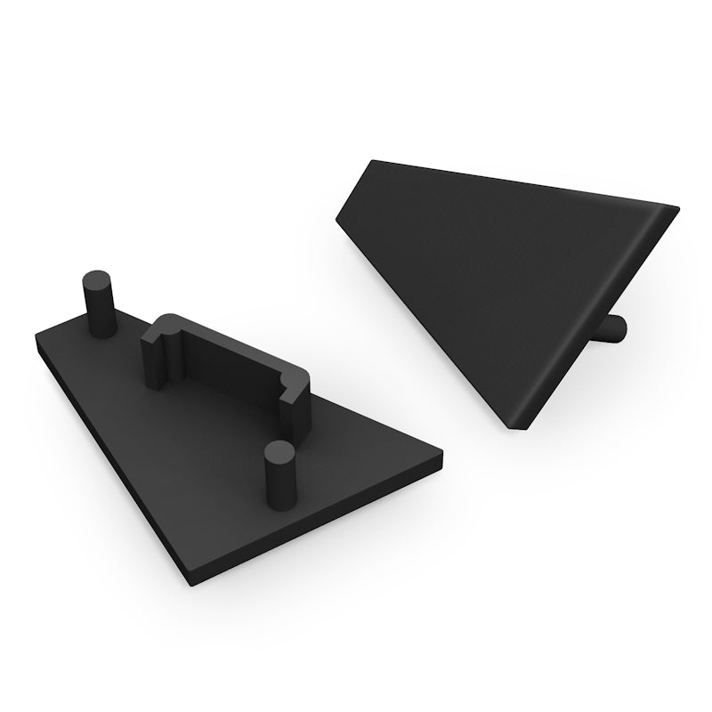ALU Profil Eck-Leiste Schiene CORNER-14 in schwarz für Led Streifen 1m | 2m Ecke
