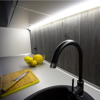 ALU Profil Ecke Leiste CORNER-LINE Küchenschrank für LED Streifen + Abdeckung