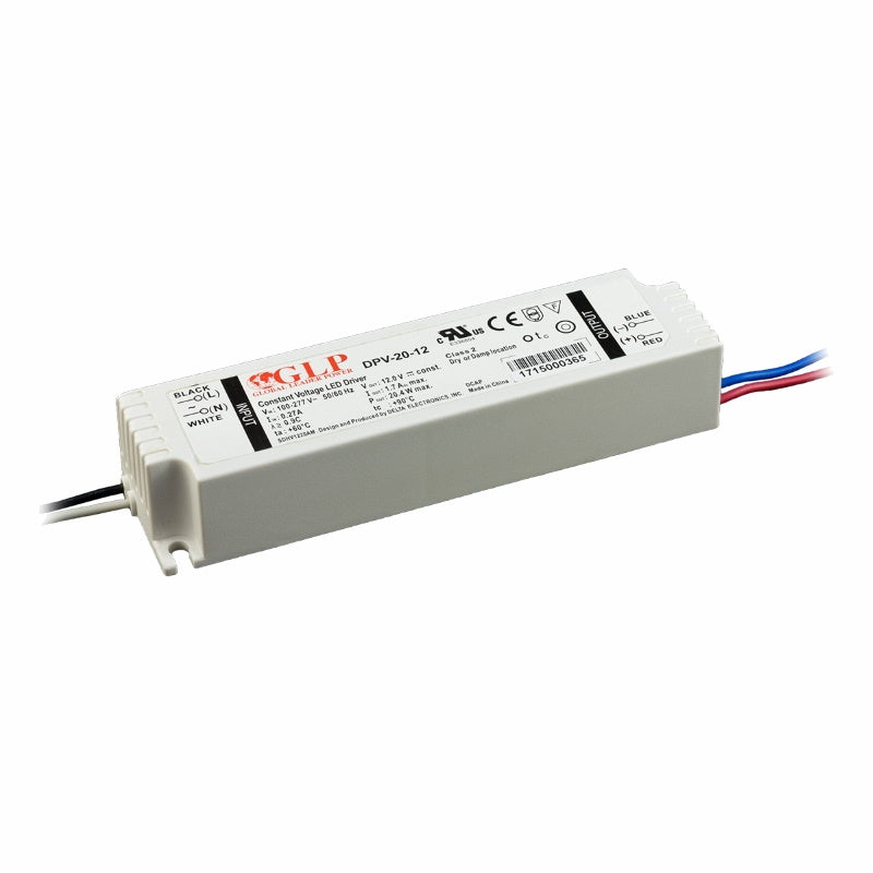 LED Trafo / Schaltnetzteil mit PFC 24V DC 0,85A 20W (DPV-20-24) GLP Netzteil