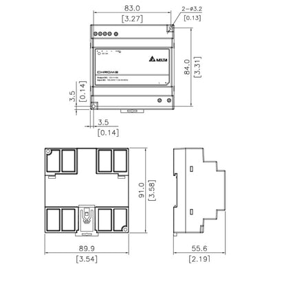 LED Hutschienen Trafo 12V/DC 72W 6A Netzteil (DRC-12V100W1AZ) DIN-Rail