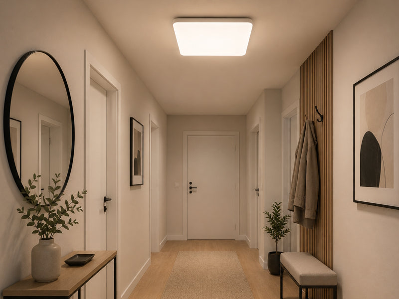 Deckenleuchte NYMPHEA FUSION LED Eckig Weiß 20W/30W/40W CCT