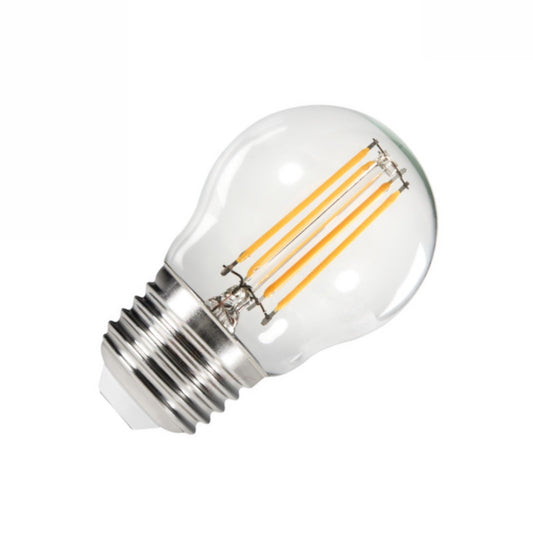 E27 Filament LED Birne / Globe 4,5W 470Lm 230V G45 warm weiß 2700K Leuchtmittel