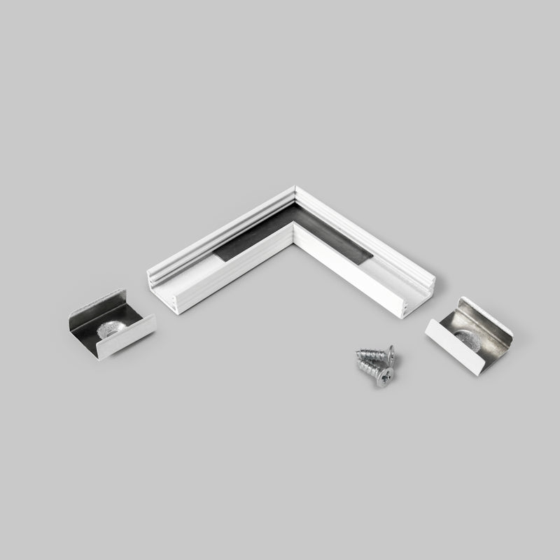 ALU Profil | Leiste | Schiene SLIM-8 in weiß für Led Streifen + Abdeckung