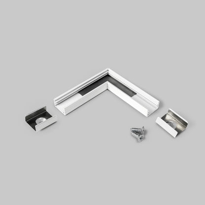 ALU Profil | Leiste | Schiene SLIM-8 in weiß für Led Streifen + Abdeckung