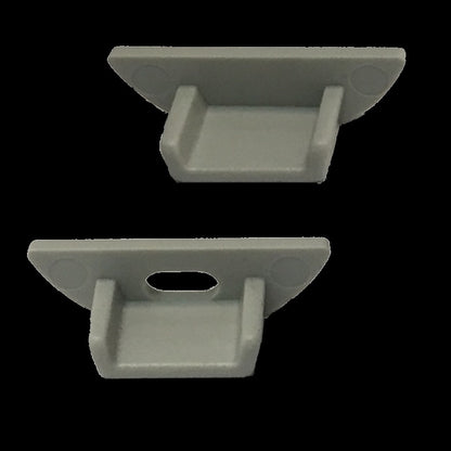 2x Endkappen/Endstück für das Aluminium Profil MICRO zum aufstecken