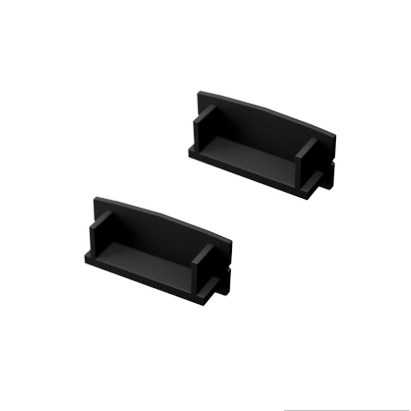ALU Profil | Leiste | Schiene WIDE-20 schwarz für Led Streifen + Klick Abdeckung