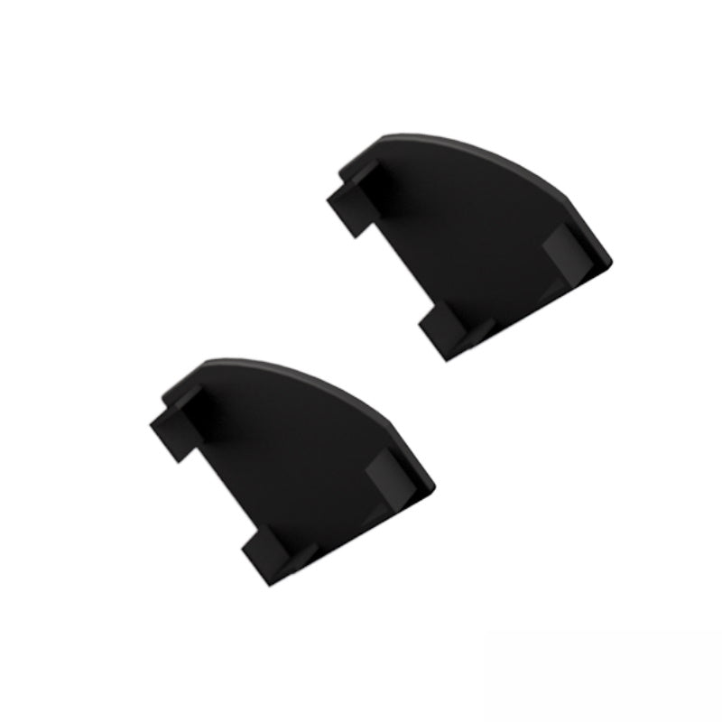 ALU Profil | Ecke Leiste | Schiene CORNER schwarz für LED Streifen + Abdeckung