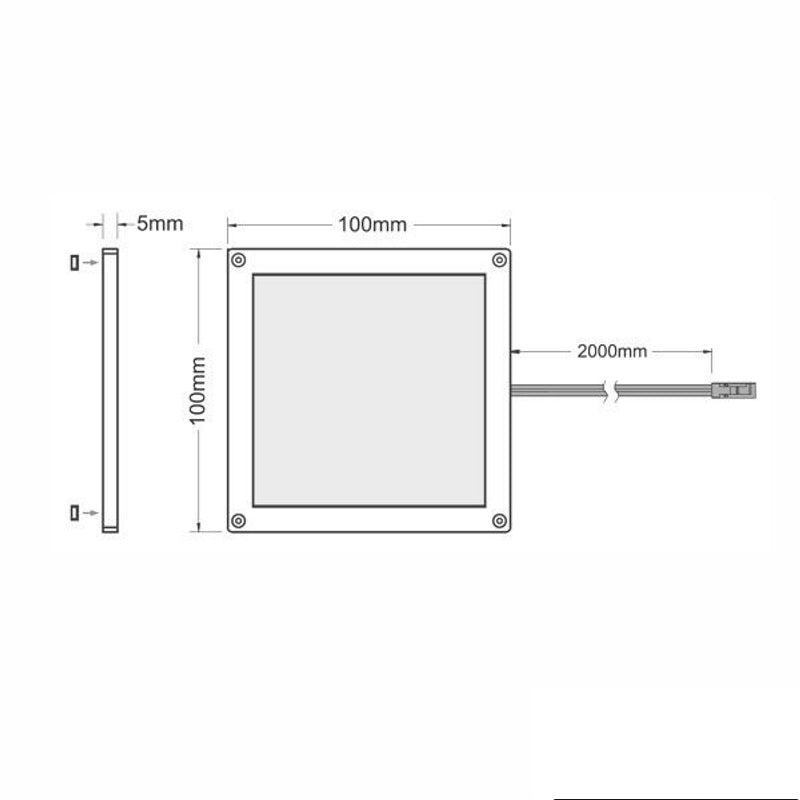 LED AUFBAU Möbel/Unterbauleuchte FOTON G:weiß Set 1-6 Leuchten, Schalter-Trafo