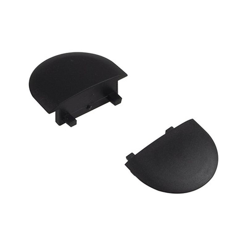 ALU Profil Leiste Einbau Schiene FUGE-15 schwarz für LED Streifen + Abdeckung