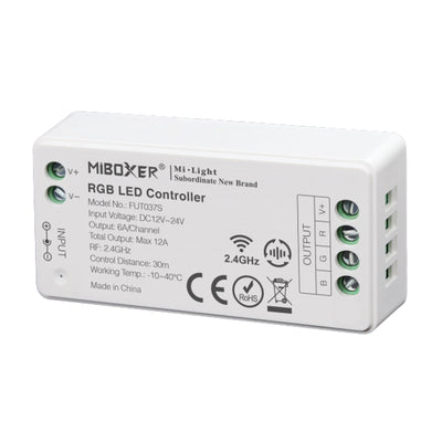 RGB Mini Funk LED Controller 12-24V 12A Empfänger für RGB Streifen, Miboxer