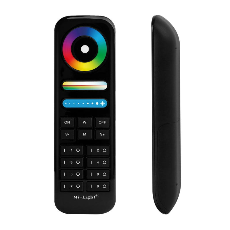 3in1 Fernbedienung RGB+CCT LED 8 Zonen Farbsteuerung LEDs, Miboxer, schwarz