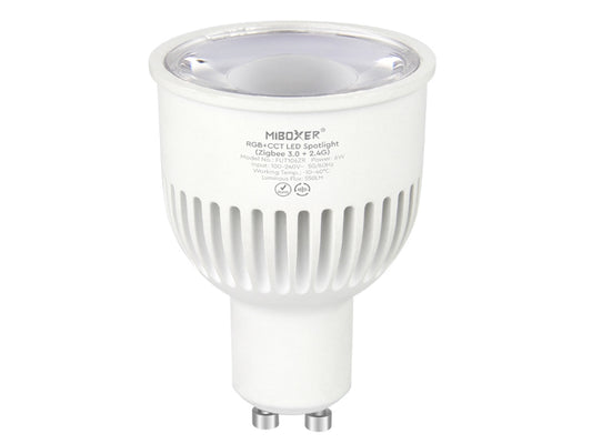 GU10 LED Strahler | Spot RGB+CCT 6W dimmbar Zigbee 3.0 + 2.4G RF 550Lm 230V Miboxer