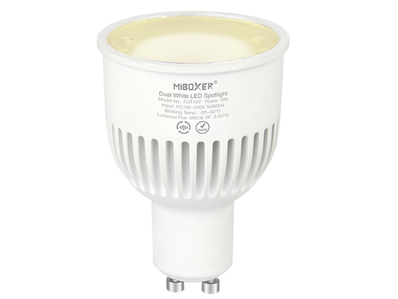 GU10 LED Strahler | Spot Dual-Weiß 6W dimmbar 2.4G RF 580Lm 230V Miboxer