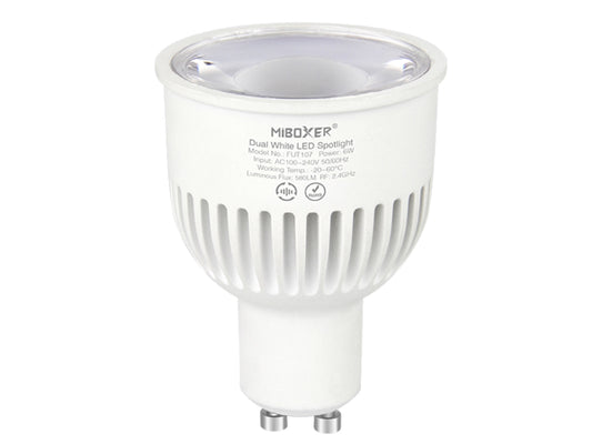 GU10 LED Strahler | Spot Dual-Weiß 6W dimmbar 2.4G RF 580Lm 230V Miboxer