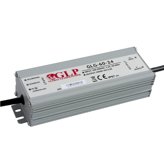 LED Trafo Netzteil mit PFC 24V 60W 2,5A wasserfest GLP (GLG-60-24) IP67