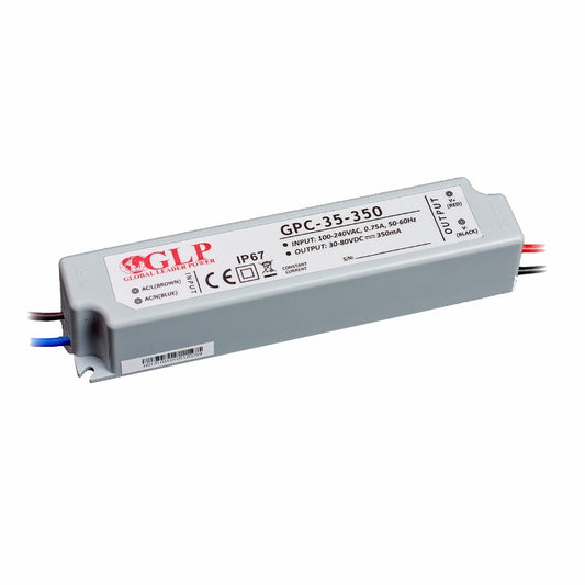 LED Netzteil / Trafo 350mA Konstantstrom 30-80V DC 28W (GPC-35-350) IP67