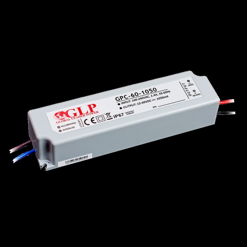LED Netzteil/Trafo 1050mA Konstantstrom 12-60V DC 63W (GPC-60-1050) IP67