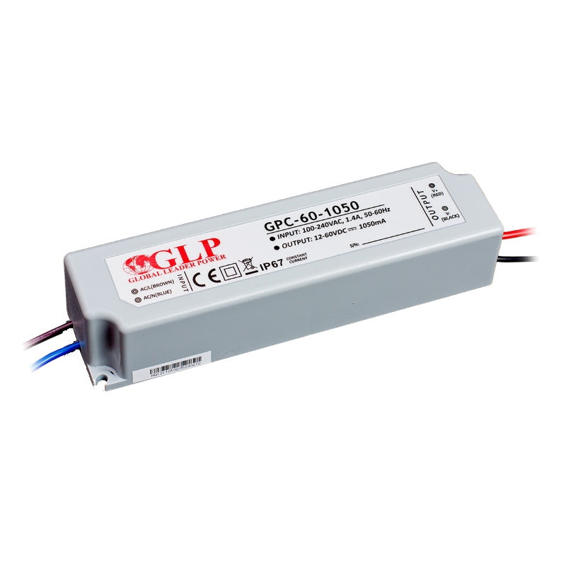 LED Netzteil/Trafo 1050mA Konstantstrom 12-60V DC 63W (GPC-60-1050) IP67