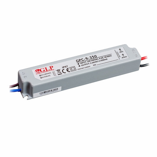 LED Netzteil / Trafo 350mA Konstantstrom 3-24V 8,5W (GPC-9-350) IP67