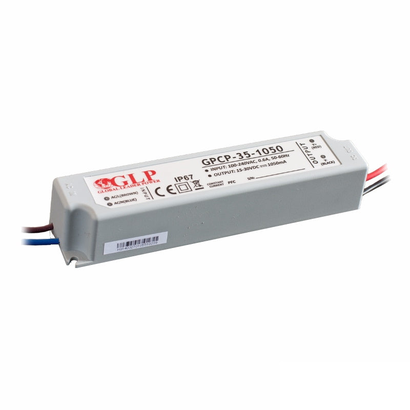 LED Konstantstrom Trafo mit PFC 40-80V 350mA 28W (GPCP-35-350) Netzteil IP67