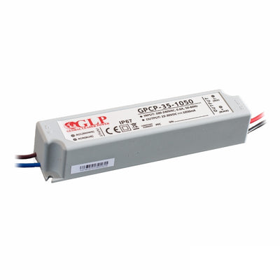 LED Konstantstrom Trafo 1400mA 33,6W mit PFC 12~24V (GPCP-35-1400) Netzteil IP67