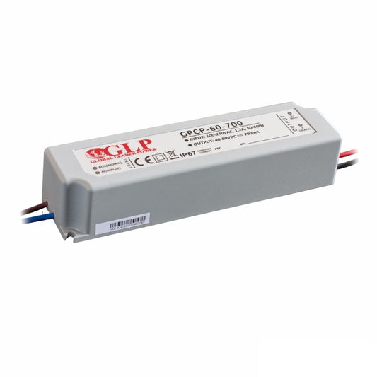 LED Konstantstrom Trafo mit PFC 40~80V 700mA 56W (GPCP-60-700) Netzteil IP67