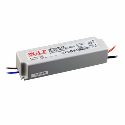 LED Trafo | Netzteil 12V 60W 5A DC wasserfest outdoor (GPV-60-12E) garten IP67